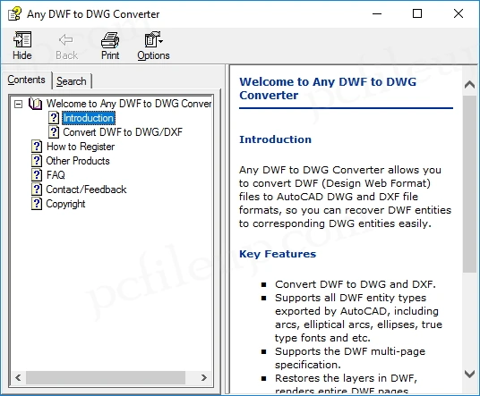 Any DWF to DWG Converter
