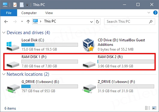 SoftPerfect RAM Disk 2