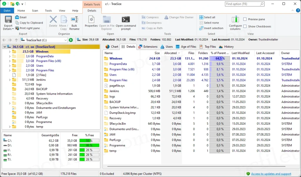 TreeSize Professional 9.6.2.2158 Full Version 2 TreeSize Professional Latest Vesion